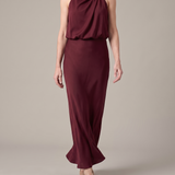 Maren | Draped Neck Midi Dress