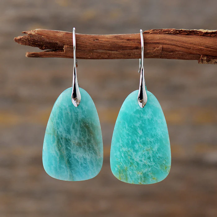 Refined Turquoise Gemstone Earrings