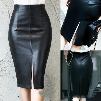 Monique | Leather Pencil Skirt