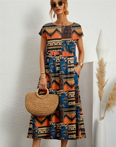 Florene | Breezy Floral Midi Dress