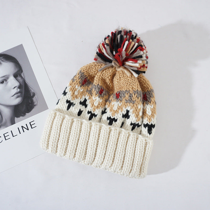 Tamara | Snowflake Pom Beanie