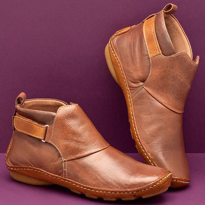 Faylen | Round Toe Leather Boots
