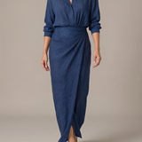 Astrid | Long Sleeve Wrap Maxi Dress